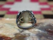 Antique Pueblo or Navajo Snakes Applique Men's Ring  c.1940