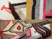 Antique Navajo Sadle Blanket Rug  c.1940～ 90/158