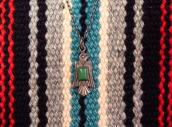 Antique Stamped Thunderbird Shape Small Fob Necklace c.1940～