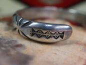 Vintage Navajo "Maisel's"? Stamped Heavy Silver Cuff c.1940～