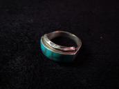 Vintage Zuni Channel Inlay Silver Ring  c.1960～