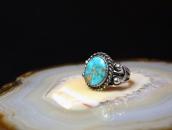 Antique Navajo or Pueblo SplitShank Silver Ring w/TQ c.1940～