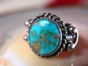 Antique Navajo or Pueblo SplitShank Silver Ring w/TQ c.1940～