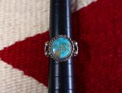 Antique Navajo or Pueblo SplitShank Silver Ring w/TQ c.1940～