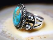 Antique Navajo or Pueblo SplitShank Silver Ring w/TQ c.1940～