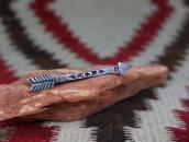 Antique Navajo 卍 Stamped Silver Arrow Shape Pin  c.1930