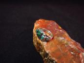 Antique Navajo Split Shank Small Ring w/Sq. Turquoise c.1930