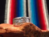 Vtg 【BELL TRADING】 Roadrunner Stamped Silver Ring  c.1950～