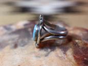 【Allen Pooyouma】Hopi Vintage Floral Ring w/Turquoise c.1965～