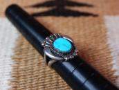 【Allen Pooyouma】Hopi Vintage Floral Ring w/Turquoise c.1965～