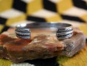 Vintage Navajo Stamped & Coiled Wire Cuff Bracelet  c.1950