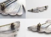 Antique NavajoThunderbird Shape Stamped Silver Pin  c.1930～