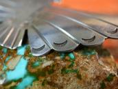 Antique NavajoThunderbird Shape Stamped Silver Pin  c.1930～