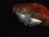 Antique NavajoThunderbird Shape Stamped Silver Pin  c.1930～