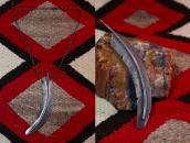 Antique 【UITA21/Ganscraft】 Feather Shaped Silver Pin c.1940～