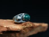 Atq Navajo Concho Repoused & 卍 Stamped Silver Ring c.1930