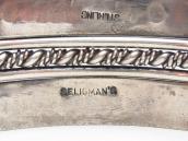 Vtg 【Seligman's】 Navajo 5 Wire Row Wide Cuff Bracelet c.1945