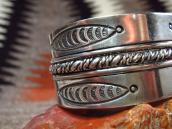 Vtg 【Seligman's】 Navajo 5 Wire Row Wide Cuff Bracelet c.1945