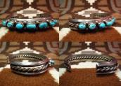 Vintage Navajo Traditional 7TQ Row Bracelet c.1950