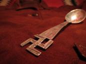 Antique 卍 Stamped Silver Navajo Spoon M  c.1920