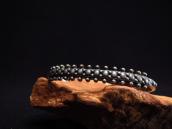 Antique Dots Lined & Stamped Narrow Cuff Bracelet  c.1930～ 2
