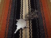 Vintage Zuni Sunburst Cross w/Turquoise Fob Necklace c.1955～