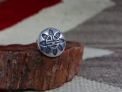 【Bernard Dawahoya】Vtg Hopi Sun Face Overlay Ring c.1960～