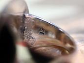 【Bernard Dawahoya】Vtg Hopi Sun Face Overlay Ring c.1960～