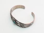 Atq Thunderbird & Crossed Arrows Applique Silver Cuff c.1940