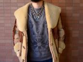 Vtg Navajo Squash Blossom Naja Necklace w/BlueGem TQ c.1950～