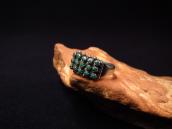 Vintage Zuni Needle Point 15 Turquoise Silver Ring  c.1960～