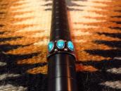 Antique Early Navajo Stamped Silver Ring w/TQ  c.1915～