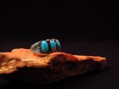 Antique Early Navajo Stamped Silver Ring w/TQ  c.1915～