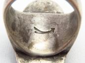 Antique Navajo PetrifiedWood Hallmarked Men's Ring  c.1940～