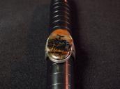 Antique Navajo PetrifiedWood Hallmarked Men's Ring  c.1940～