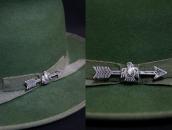 Atq 卍 Stamped Arrow & Thunderbird Shape Silver Pin c.1930～