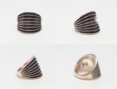 【Johnny Mike Begay】 Navajo Tracks style Wide Ring  c.1960～