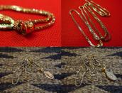 Vintage 14K Pink & White Gold Maria Fob Necklace