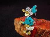 Carol Kee Channel Inlay Donald Duck Ring c.1970