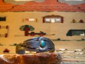 Antique Thunderbird Patched Ingot Cuff Bracelet w/TQ c.1920～