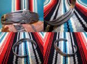 Antique Thunderbird Patch Ingot Silver Cuff Bracelet c.1920～