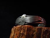 Antique Thunderbird Patch Ingot Silver Cuff Bracelet c.1920～