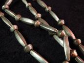 Vintage Bench Made Silver Bead Necklace w/Cast Naja  c.1950