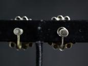 Vtg Thunderbird Applique Concho Screw-back Earring c.1940～