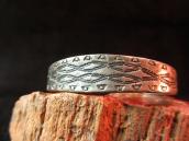 Antique Stamped Ingot Silver Cuff Bracelet  c.1910