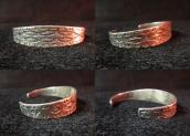 Antique Stamped Ingot Silver Cuff Bracelet  c.1910