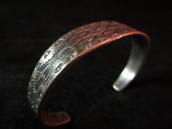 Antique Stamped Ingot Silver Cuff Bracelet  c.1910