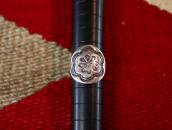 Antique Navajo Valero Star Stamped Concho Face Ring  c.1930～