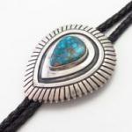 【Jerry Roan】Overlay Bolo w/Gem Quality Turquoise  c.1960～