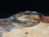 Antique Zuni High Grade Turquoise Row Narrow Cuff  c.1940～